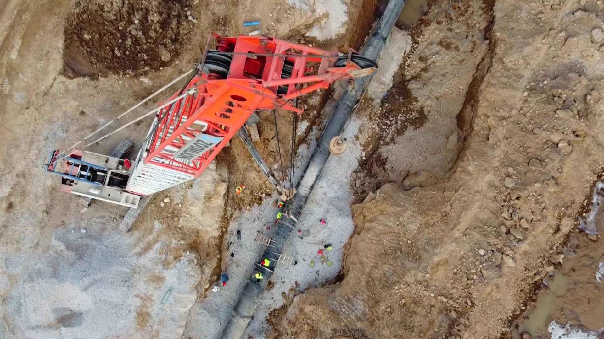 奥仁格管道：阳曲县中社河治理工程的可靠伙伴，全力以赴保工期