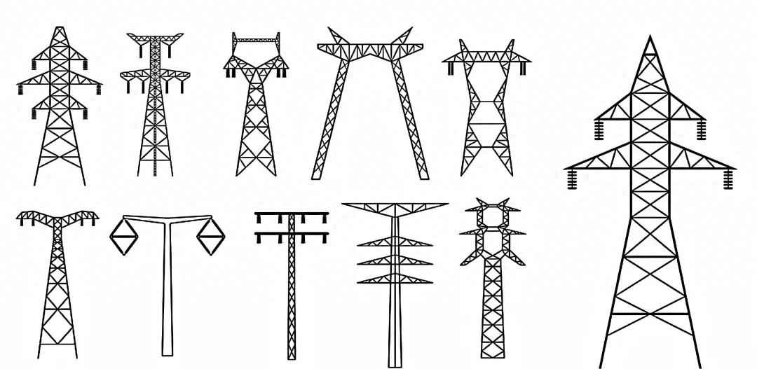 电力管塔图片：输电塔造型多，山羊塔、猫头塔…